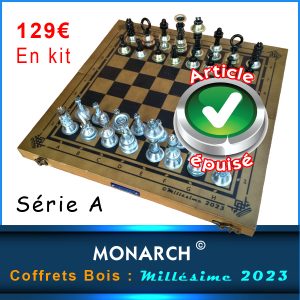Coffret en bois (Pin ou Paulownia Impérial) en kit, à construire soi-même (Série A) Millésime 2023