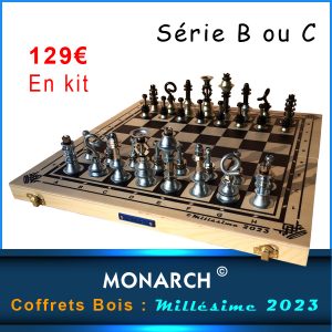 Coffret en bois (Pin et Tilleul) en kit, à construire soi-même (Série B ou C) Millésime 2023