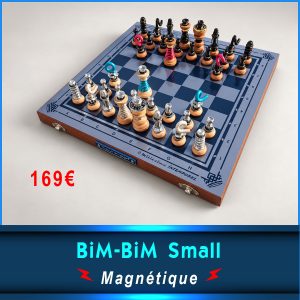 Jeux d'échecs de voyage : BiM-BiM Small Magnétique du Millésime intemporel